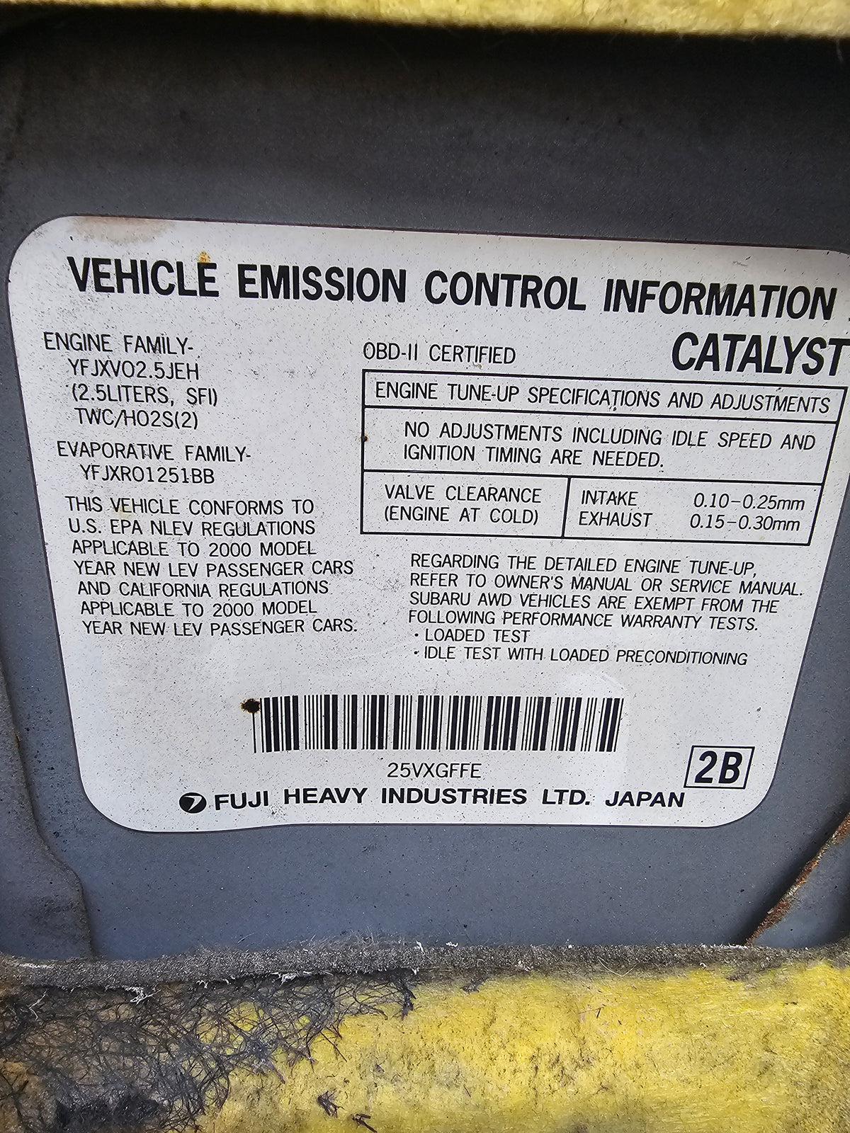 2000-2001 Subaru impreza rs sedan 2.5 Throttlebody 16114AA830 image 11