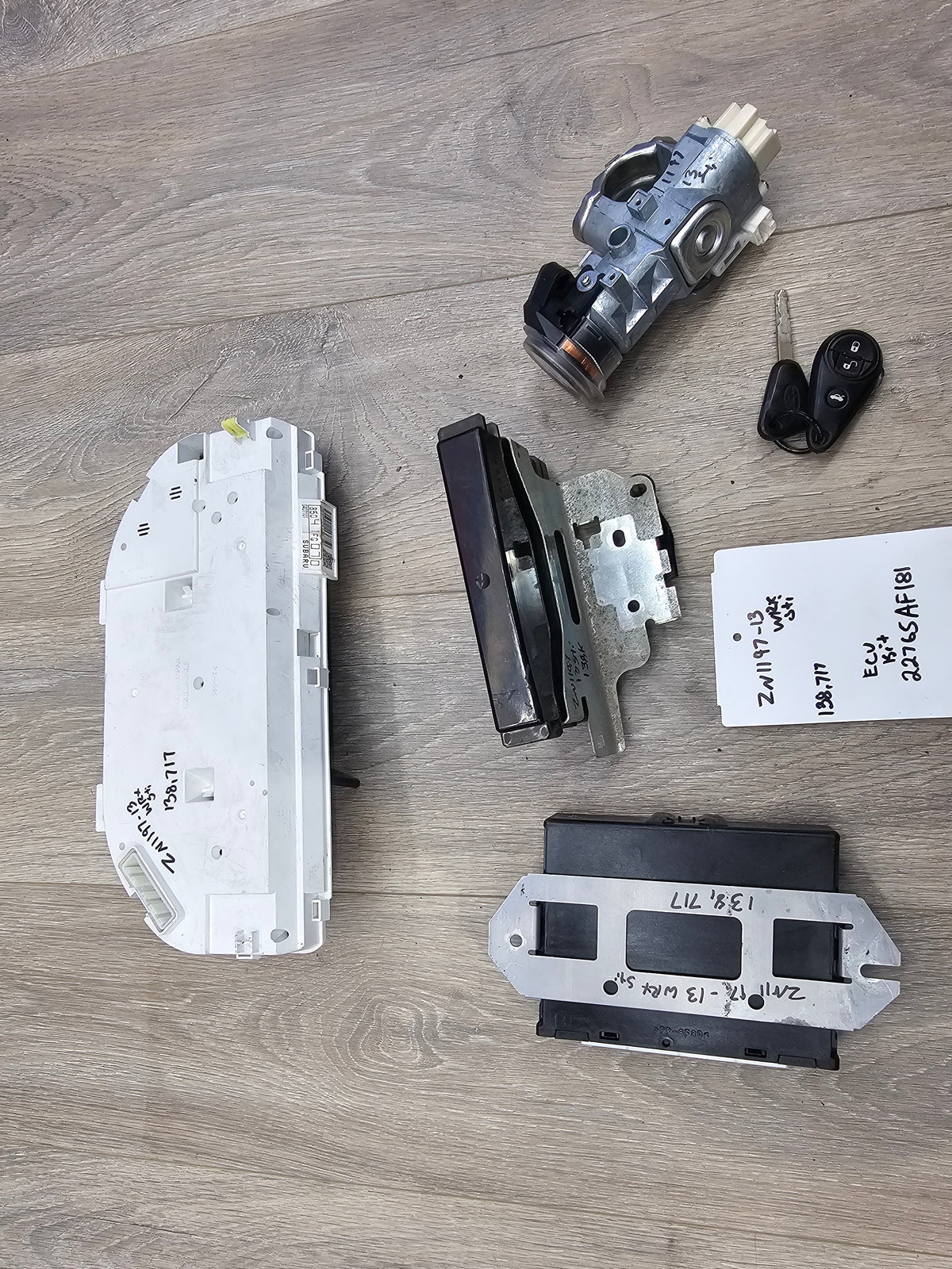 2013 Subaru wrx sti 2.5 engine computer kit 22765AF181 138k image 5