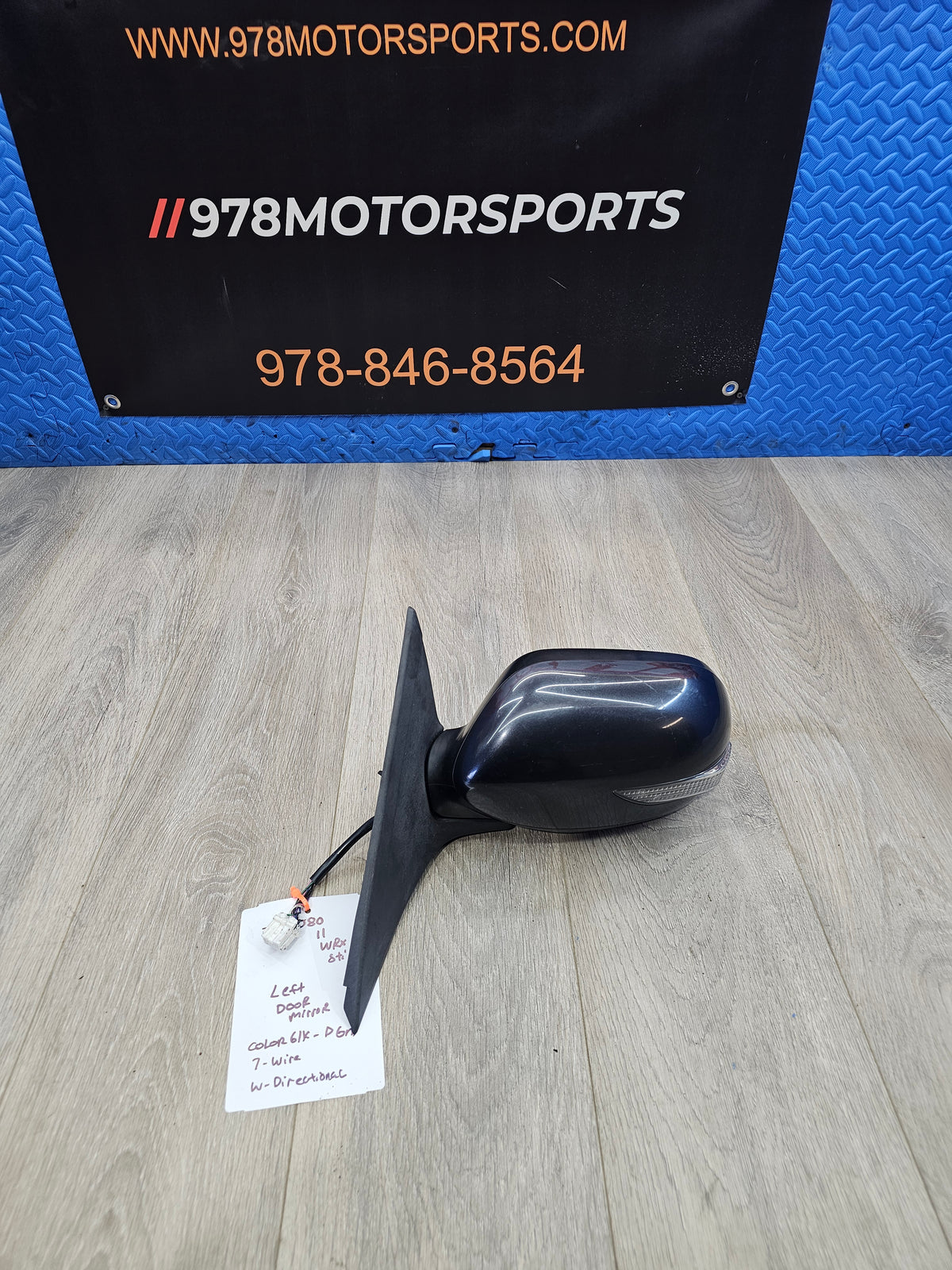 2011 Subaru wrx sti 2.5 left driver door mirror  91036FG150 61k image 0