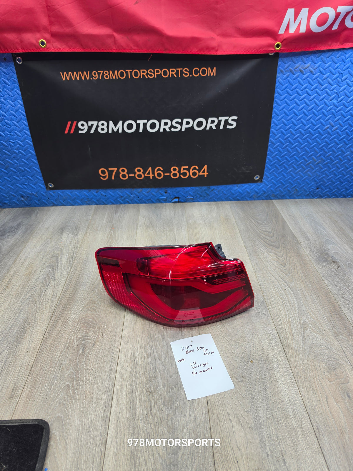 2017-2019 bmw 330i GT left driver outer tail light 63217417471