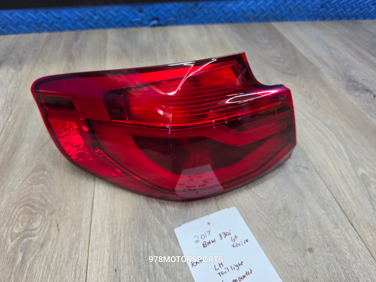 2017-2019 bmw 330i GT left driver outer tail light 63217417471