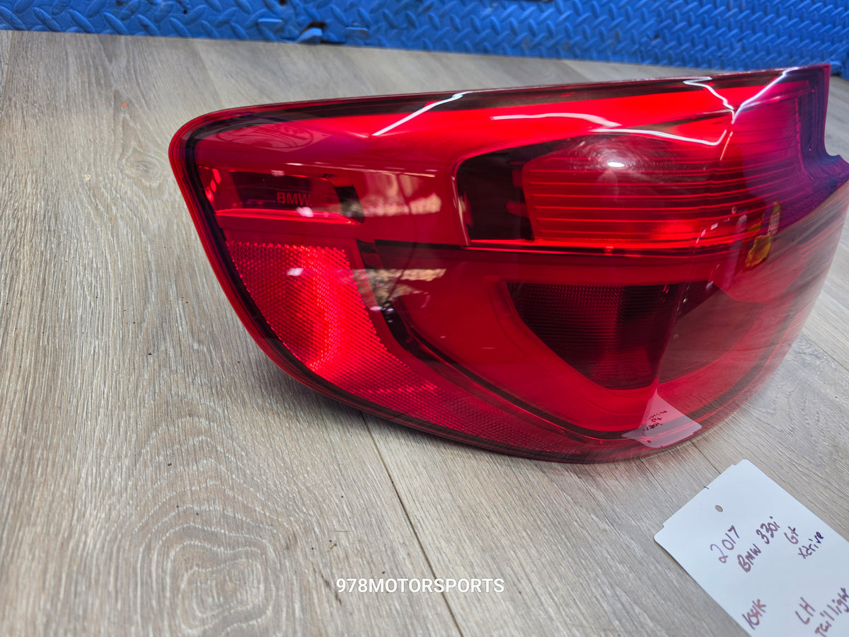 2017-2019 bmw 330i GT left driver outer tail light 63217417471