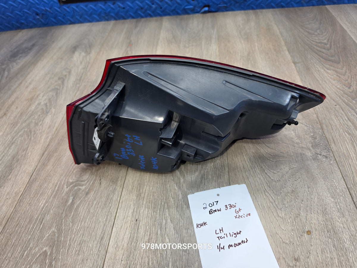 2017-2019 bmw 330i GT left driver outer tail light 63217417471