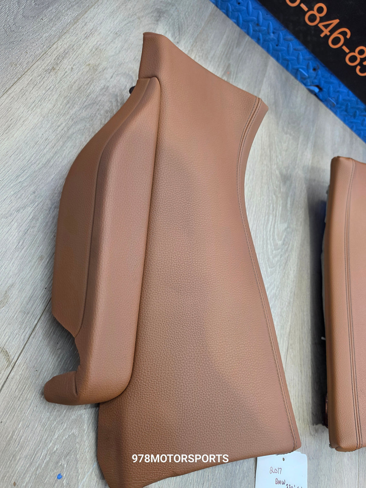 2017 bmw 330i GT rear upper outer seat pocket cushions