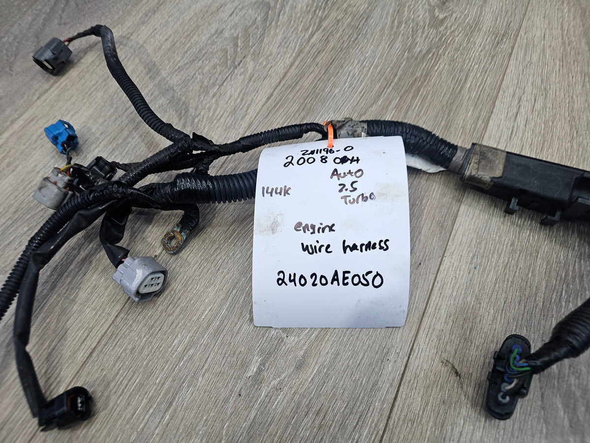 2008 Subaru Legacy outback xt 2.5 engine wire harness  24020AE050 144k image 1