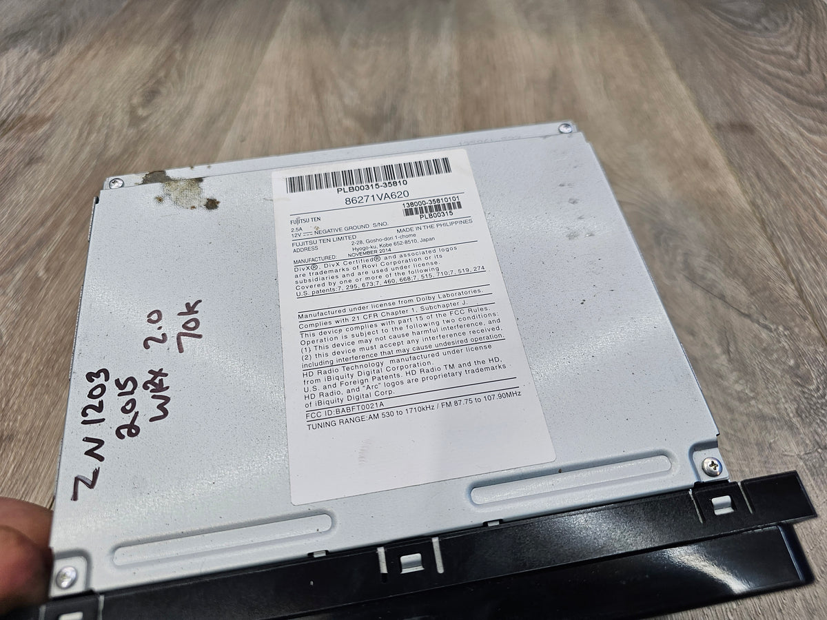 2015 Subaru wrx 2.0 oem navagation radio 86271VA620 70k image 5