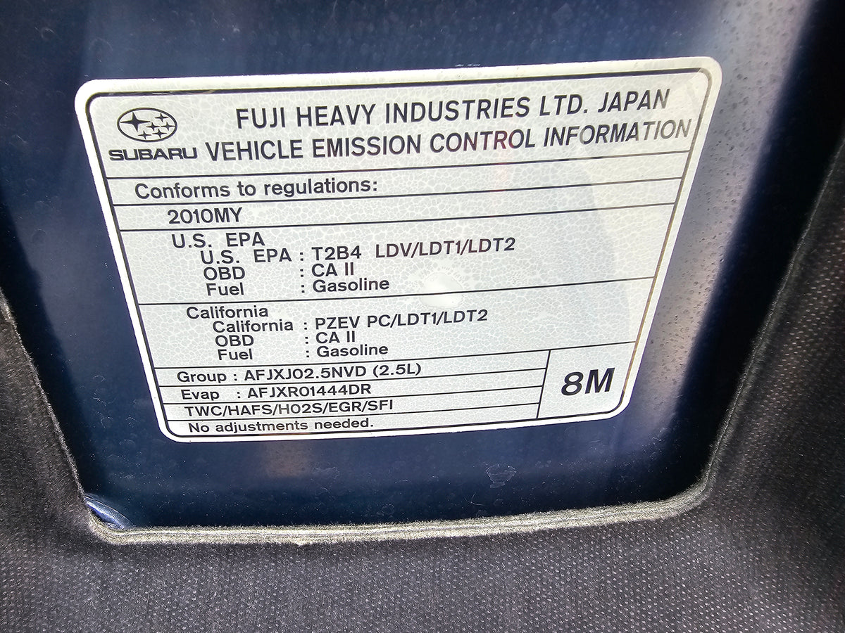 2010 Subaru outback 2.5 cvt transmission 31000AH630 159k image 1
