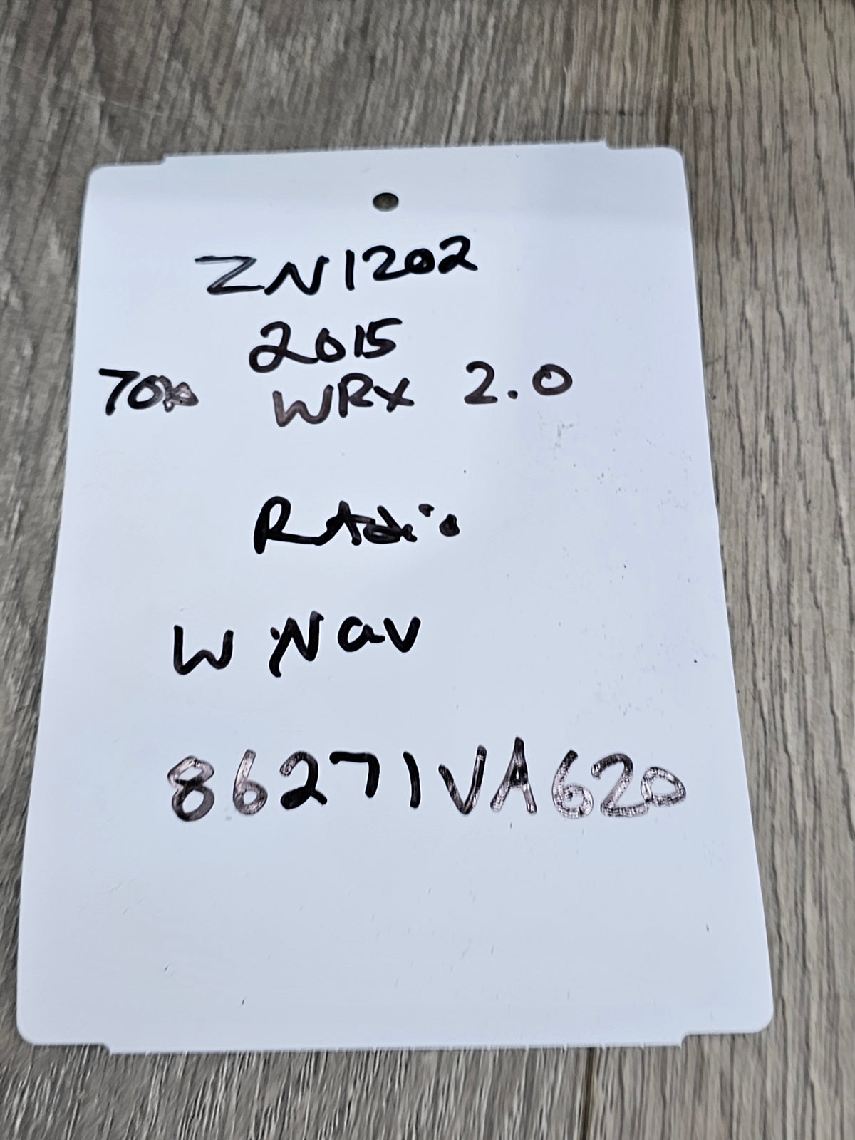 2015 Subaru wrx 2.0 oem navagation radio 86271VA620 70k image 3