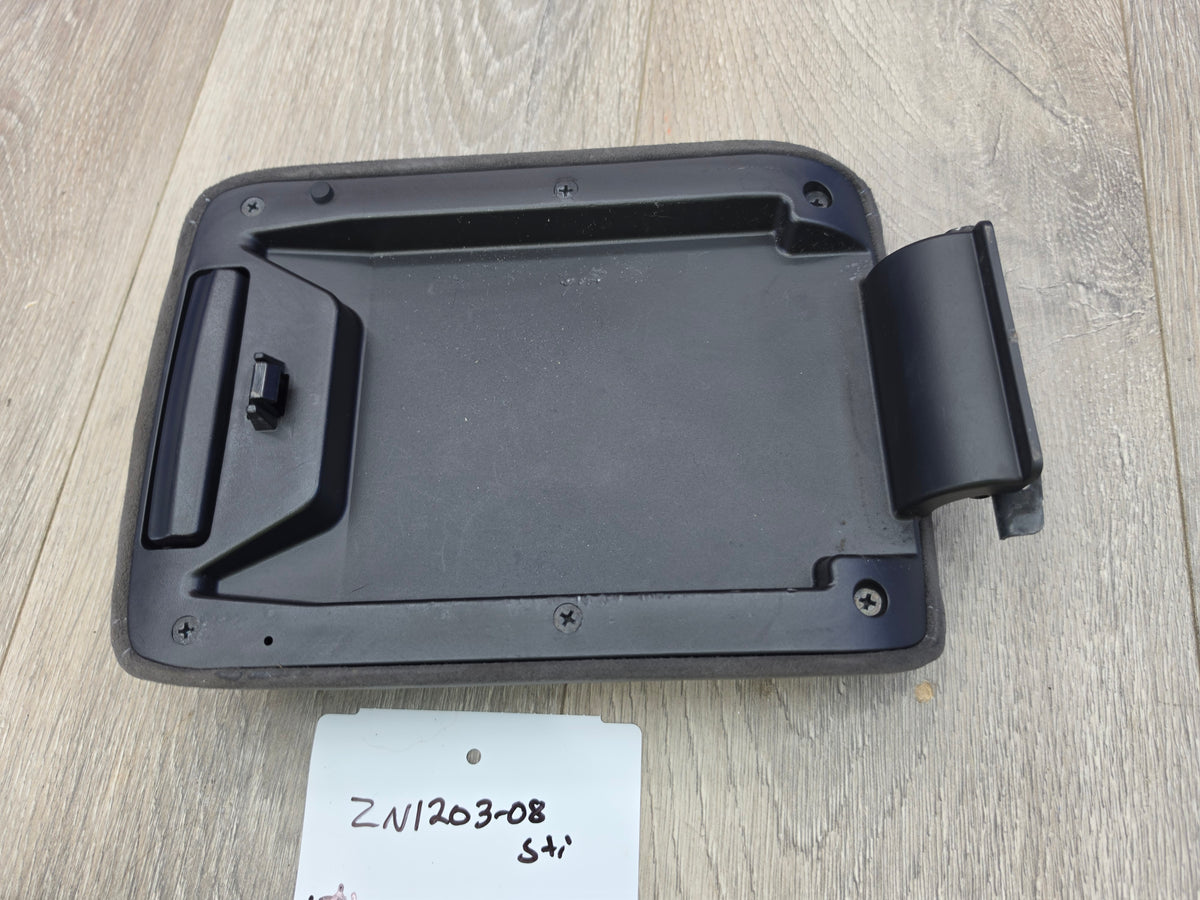 2008-2010 Subaru wrx sti 2.5 center console Alcantara Armrest 156k image 3