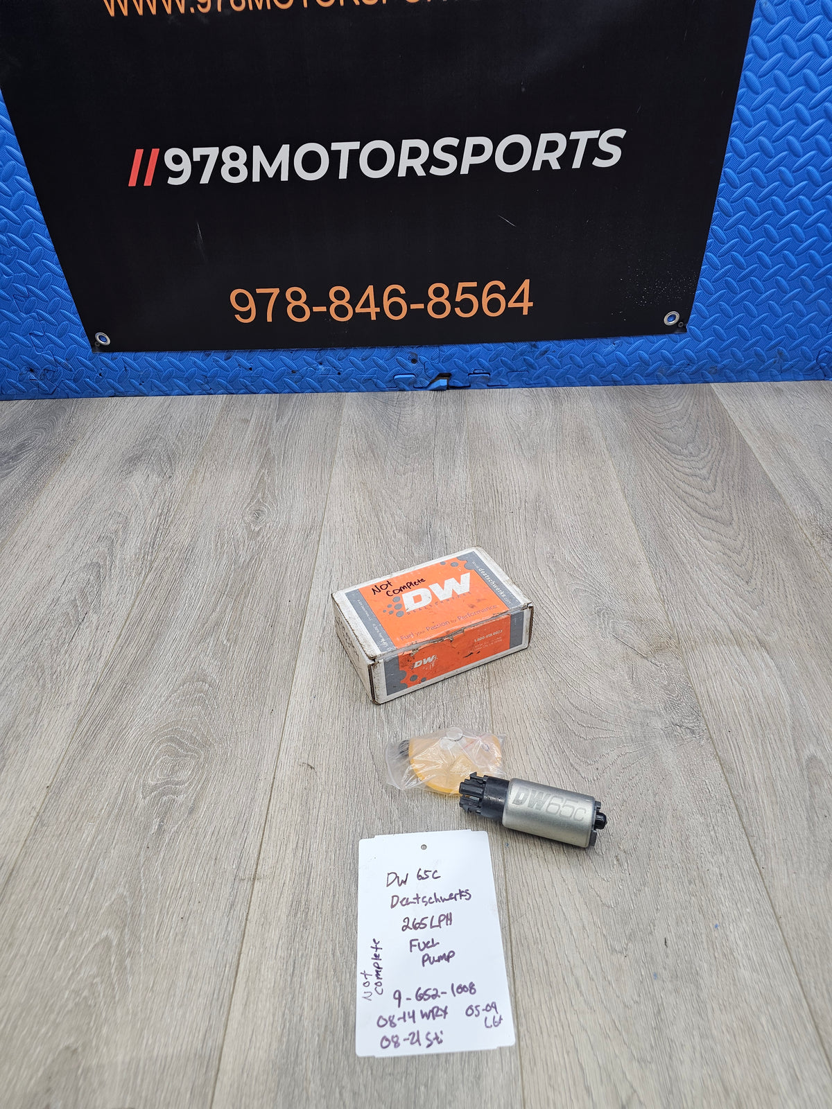 DW65c deatschwerks 265lph fuel pump 9-652-1008 [A] image 0
