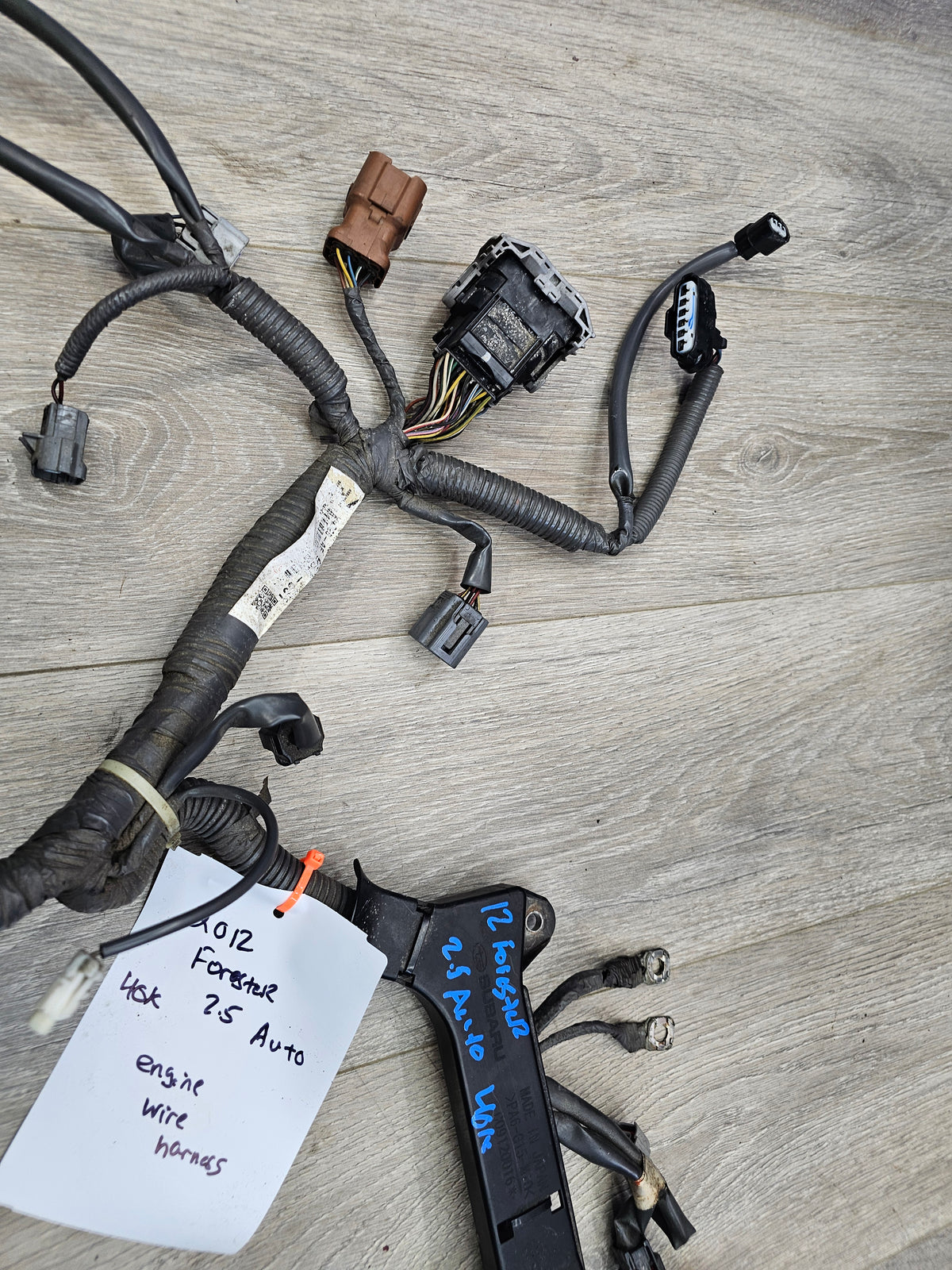 2012-2013 Subaru forester 2.5 A/T engine wire harness 24020AE612 40k image 11