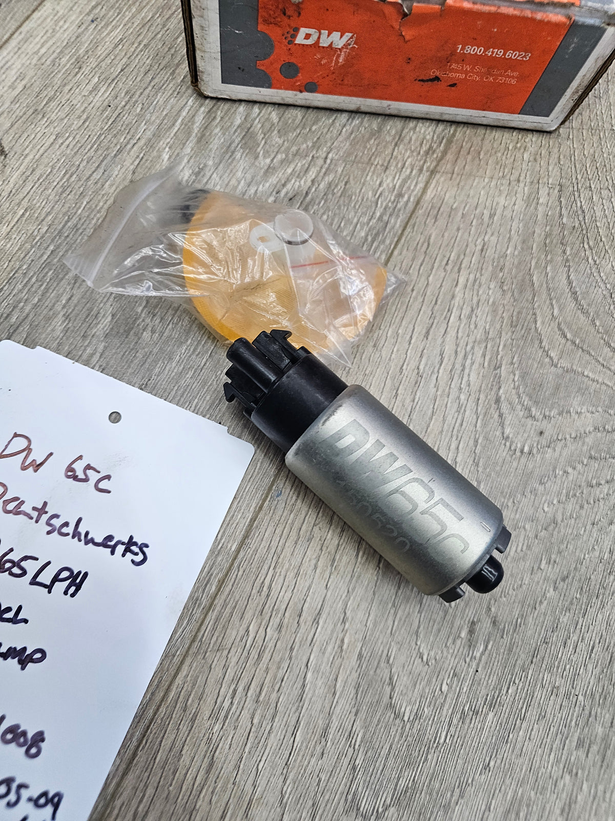 DW65c deatschwerks 265lph fuel pump 9-652-1008 [A] image 2