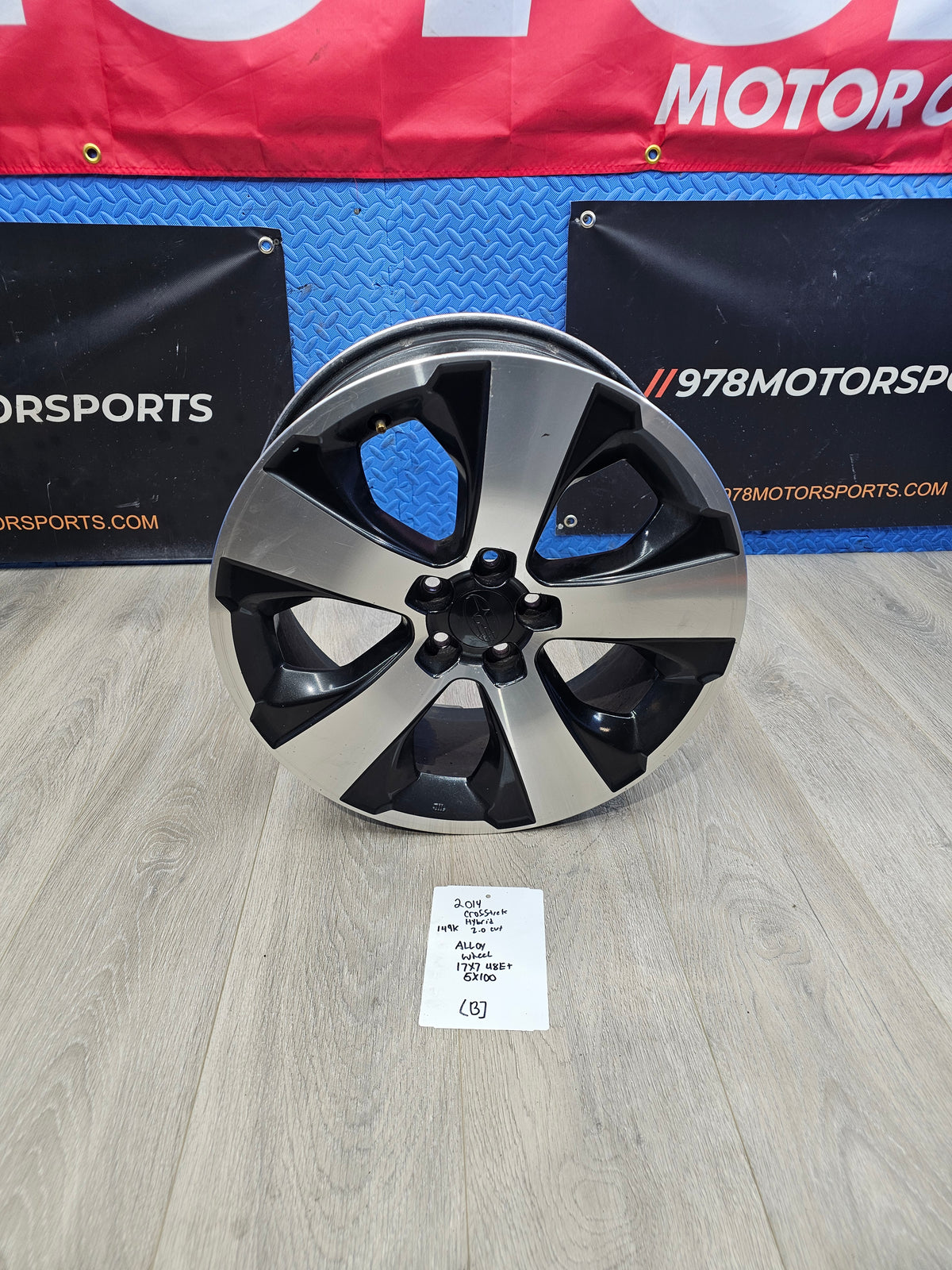 2014-2016 Subaru crosstrek XV hybrid 2.0 17x7 alloy wheel  [B] 28111FJ090 image 0