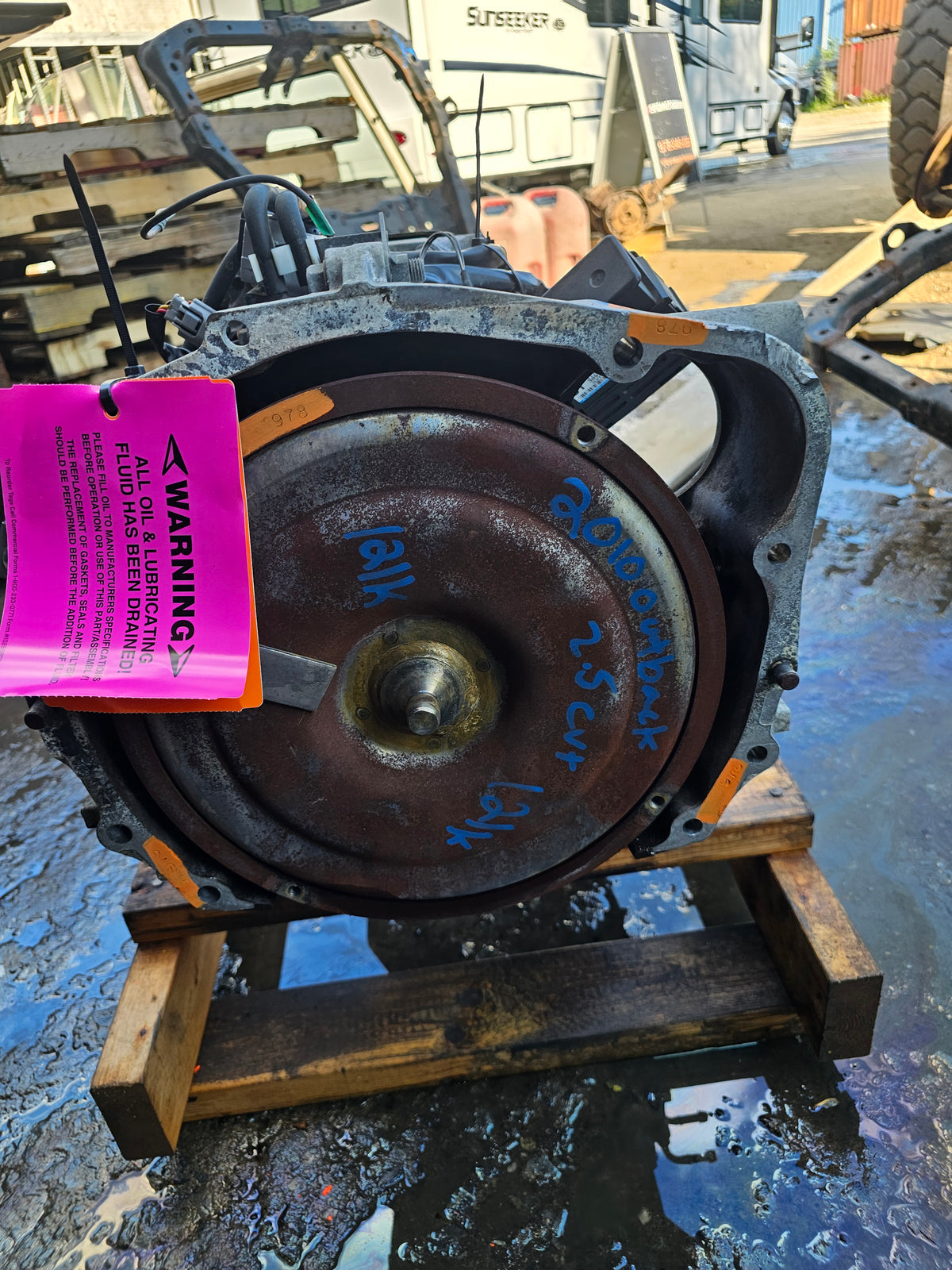 2010 Subaru outback 2.5 cvt transmission 31000AH630 121k image 3